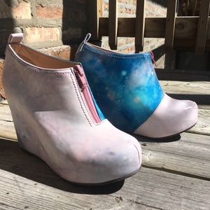 pink cosmic jeffrey campbell wedge platform heels